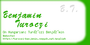 benjamin turoczi business card